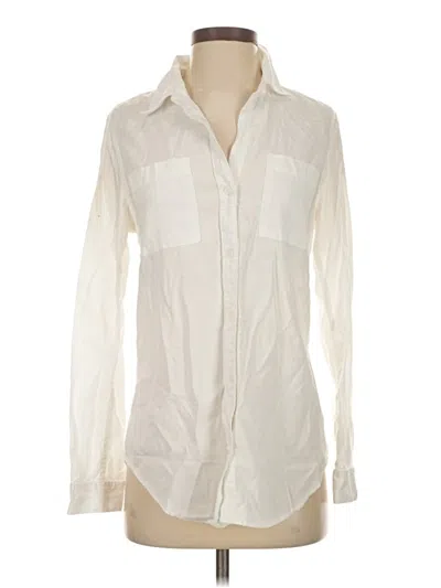 Pre-owned Altar'd State Long Sleeve Blouse In White