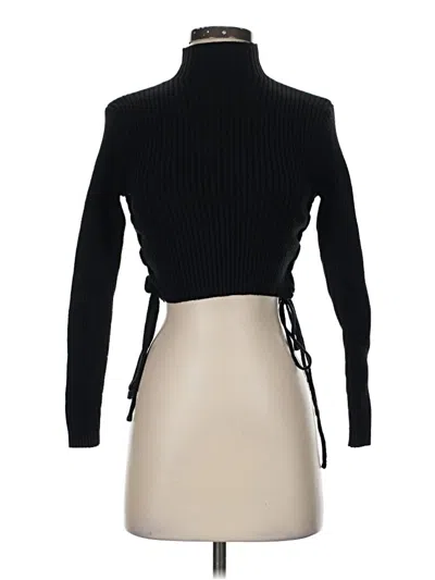 Pre-owned Altar'd State Long Sleeve Top Black Turtleneck Tops