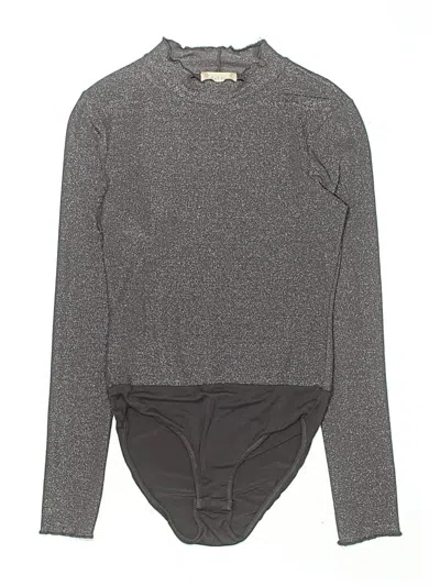 Pre-owned Altar'd State Long Sleeve Top Gray Crew Neck Tops