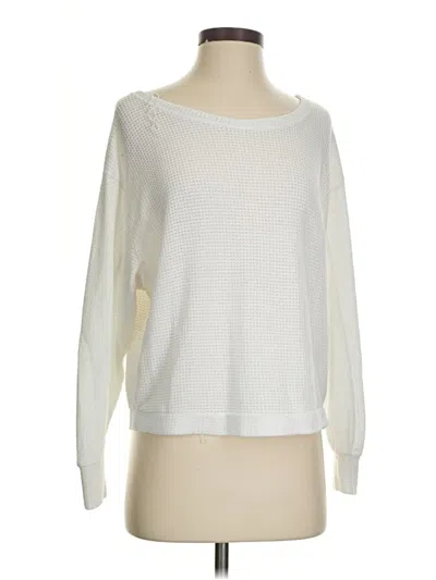 Pre-owned Altar'd State Long Sleeve Top Ivory Boatneck Tops In White