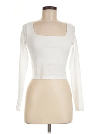 Pre-owned Altar'd State Long Sleeve Top Ivory Square Neckline Tops