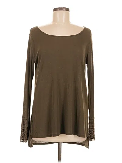 Pre-owned Altar'd State Long Sleeve T-shirt In Brown
