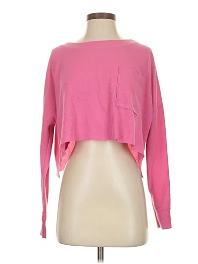 Pre-owned Altar'd State Long Sleeve T-shirt In Pink