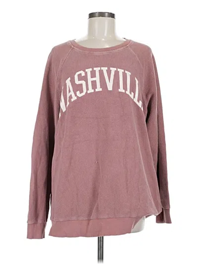 Pre-owned Altar'd State Long Sleeve T-shirt In Pink