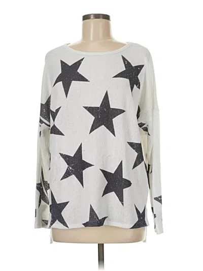 Pre-owned Altar'd State Long Sleeve T-shirt In Silver