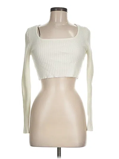 Pre-owned Altar'd State Long Sleeve T-shirt In White