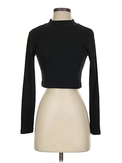 Pre-owned Altar'd State Long Sleeve Turtleneck In Black