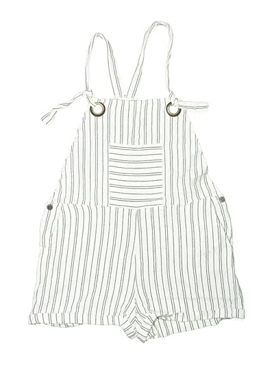 Pre-owned Altar'd State Overall Shorts In White