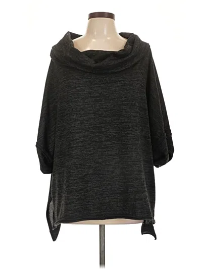 Pre-owned Altar'd State Poncho In Black