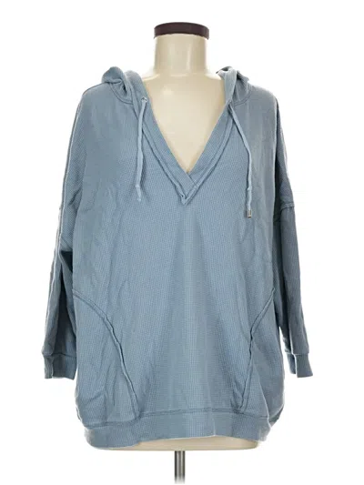 Pre-owned Altar'd State Poncho In Blue