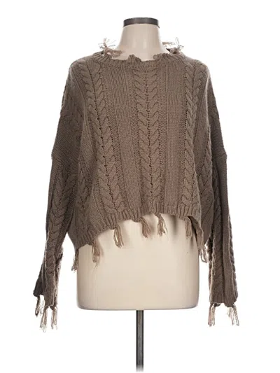 Pre-owned Altar'd State Poncho In Brown