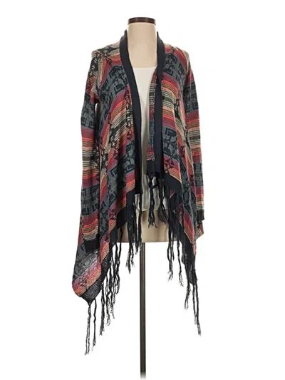 Pre-owned Altar'd State Poncho In Red