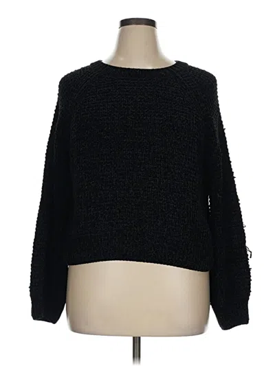 Pre-owned Altar'd State Pullover Sweater In Black