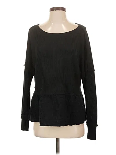 Pre-owned Altar'd State Pullover Sweater In Black