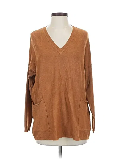 Pre-owned Altar'd State Pullover Sweater In Brown