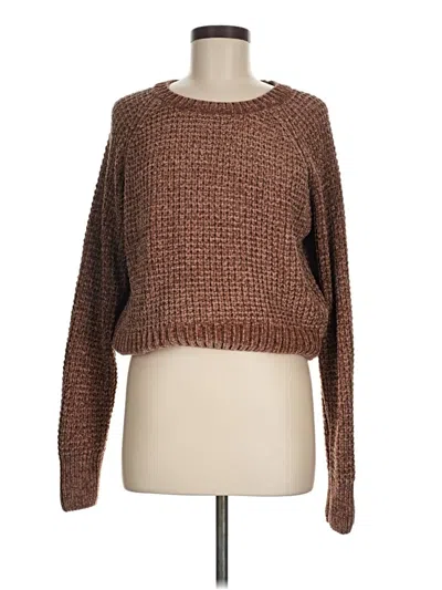 Pre-owned Altar'd State Pullover Sweater In Brown