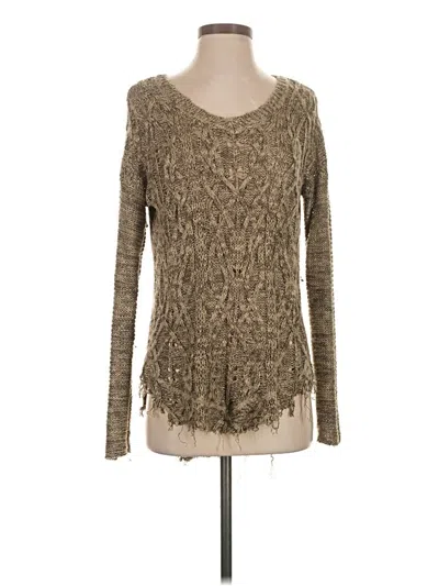 Pre-owned Altar'd State Pullover Sweater In Brown