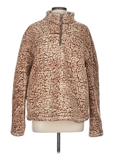 Pre-owned Altar'd State Pullover Sweater In Brown