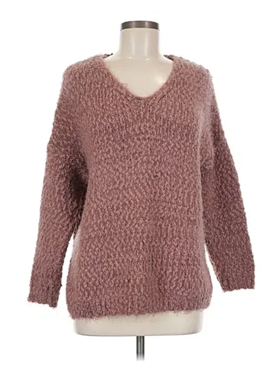 Pre-owned Altar'd State Pullover Sweater In Brown