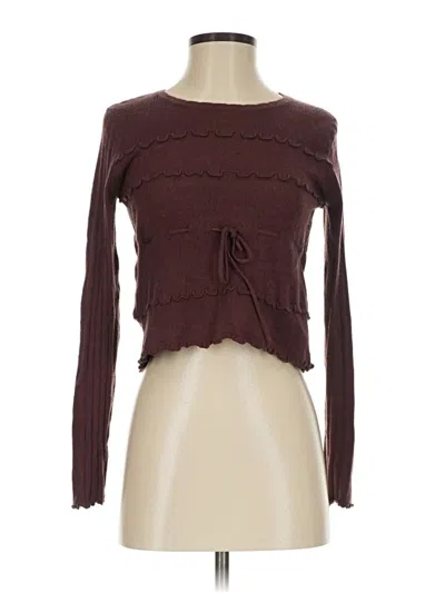Pre-owned Altar'd State Pullover Sweater In Brown
