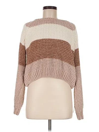 Pre-owned Altar'd State Pullover Sweater In Brown