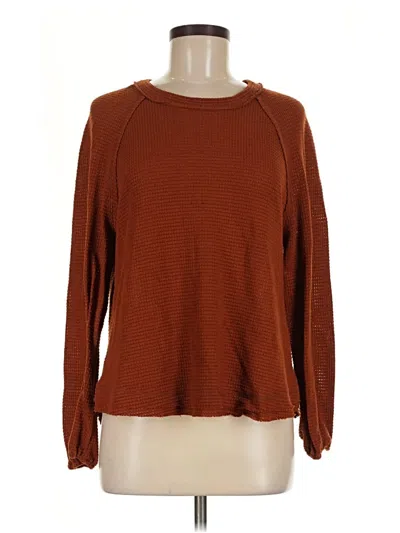 Pre-owned Altar'd State Pullover Sweater In Brown