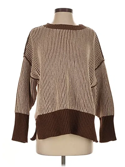 Pre-owned Altar'd State Pullover Sweater In Brown
