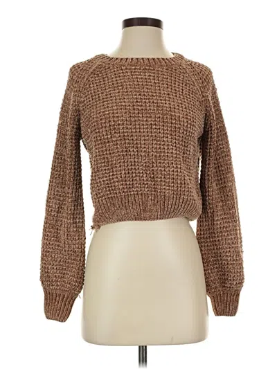 Pre-owned Altar'd State Pullover Sweater In Brown
