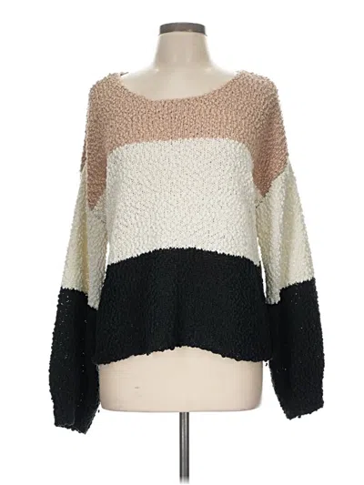 Pre-owned Altar'd State Pullover Sweater In Brown