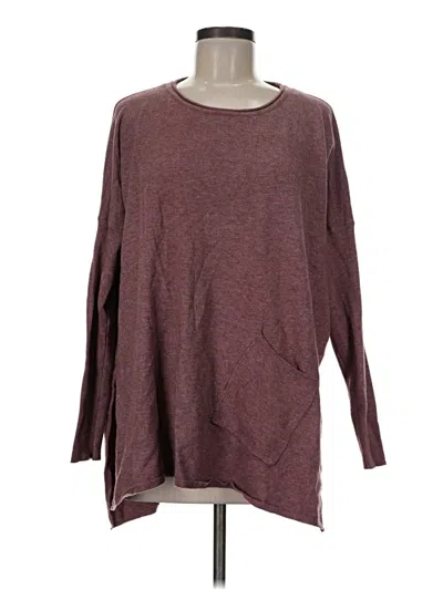 Pre-owned Altar'd State Pullover Sweater In Burgundy