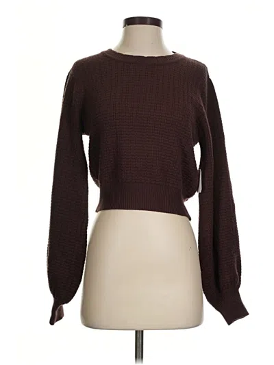 Pre-owned Altar'd State Pullover Sweater In Burgundy