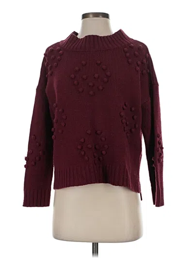 Pre-owned Altar'd State Pullover Sweater In Burgundy