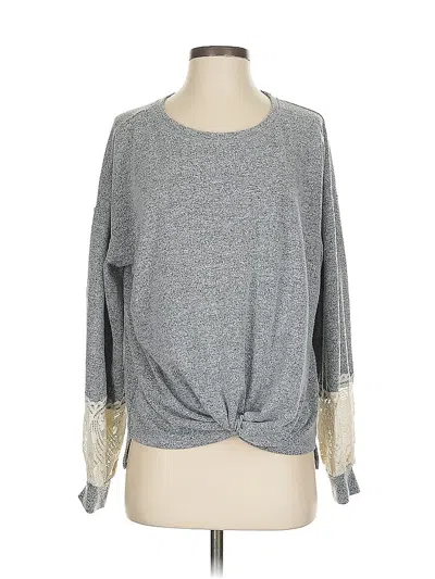 Pre-owned Altar'd State Pullover Sweater In Gray