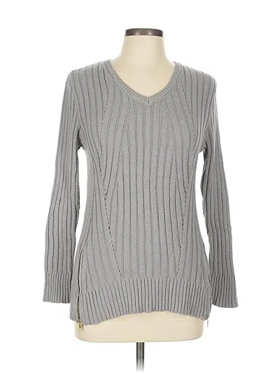 Pre-owned Altar'd State Pullover Sweater In Gray