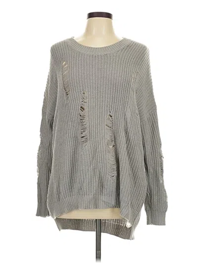 Pre-owned Altar'd State Pullover Sweater In Gray