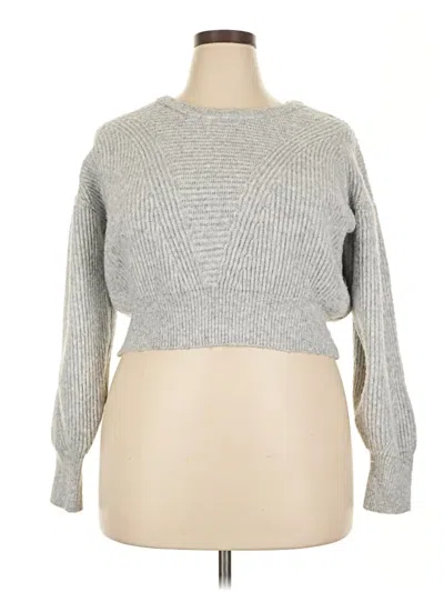 Pre-owned Altar'd State Pullover Sweater In Gray
