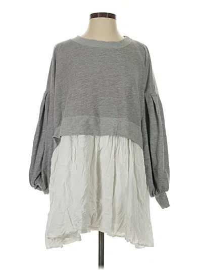 Pre-owned Altar'd State Pullover Sweater In Gray