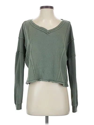 Pre-owned Altar'd State Pullover Sweater In Green