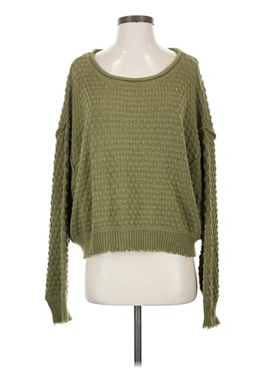 Pre-owned Altar'd State Pullover Sweater In Green