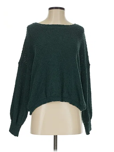 Pre-owned Altar'd State Pullover Sweater In Green