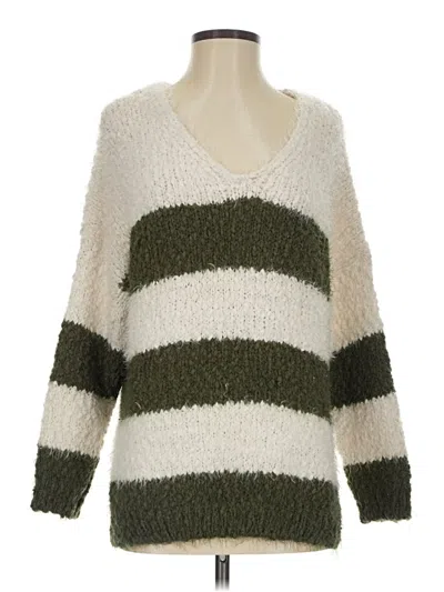 Pre-owned Altar'd State Pullover Sweater In Green