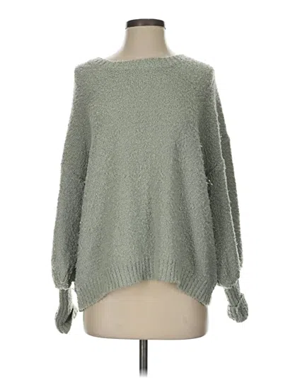 Pre-owned Altar'd State Pullover Sweater In Green