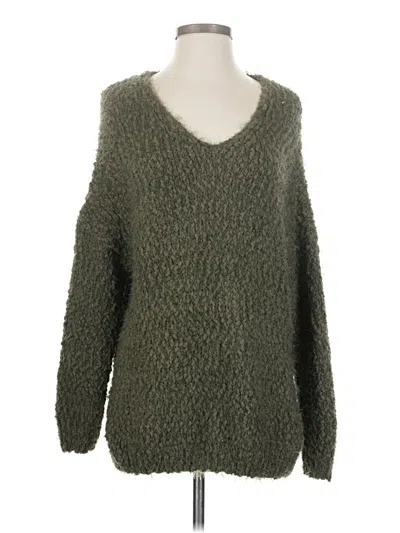 Pre-owned Altar'd State Pullover Sweater In Green