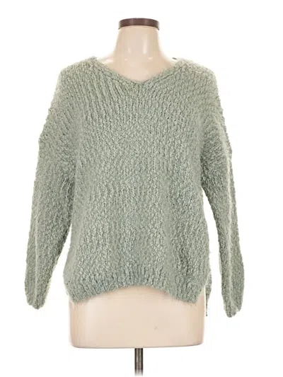 Pre-owned Altar'd State Pullover Sweater In Green