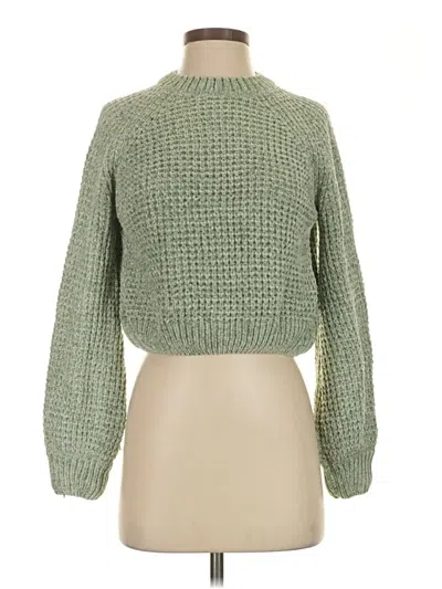 Pre-owned Altar'd State Pullover Sweater In Green