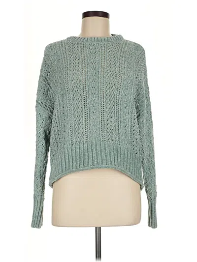 Pre-owned Altar'd State Pullover Sweater In Green