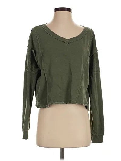 Pre-owned Altar'd State Pullover Sweater In Green