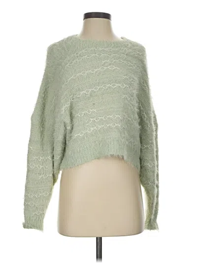 Pre-owned Altar'd State Pullover Sweater In Green