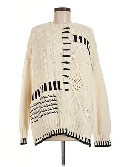 Pre-owned Altar'd State Pullover Sweater In Ivory