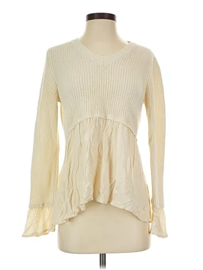 Pre-owned Altar'd State Pullover Sweater In Ivory